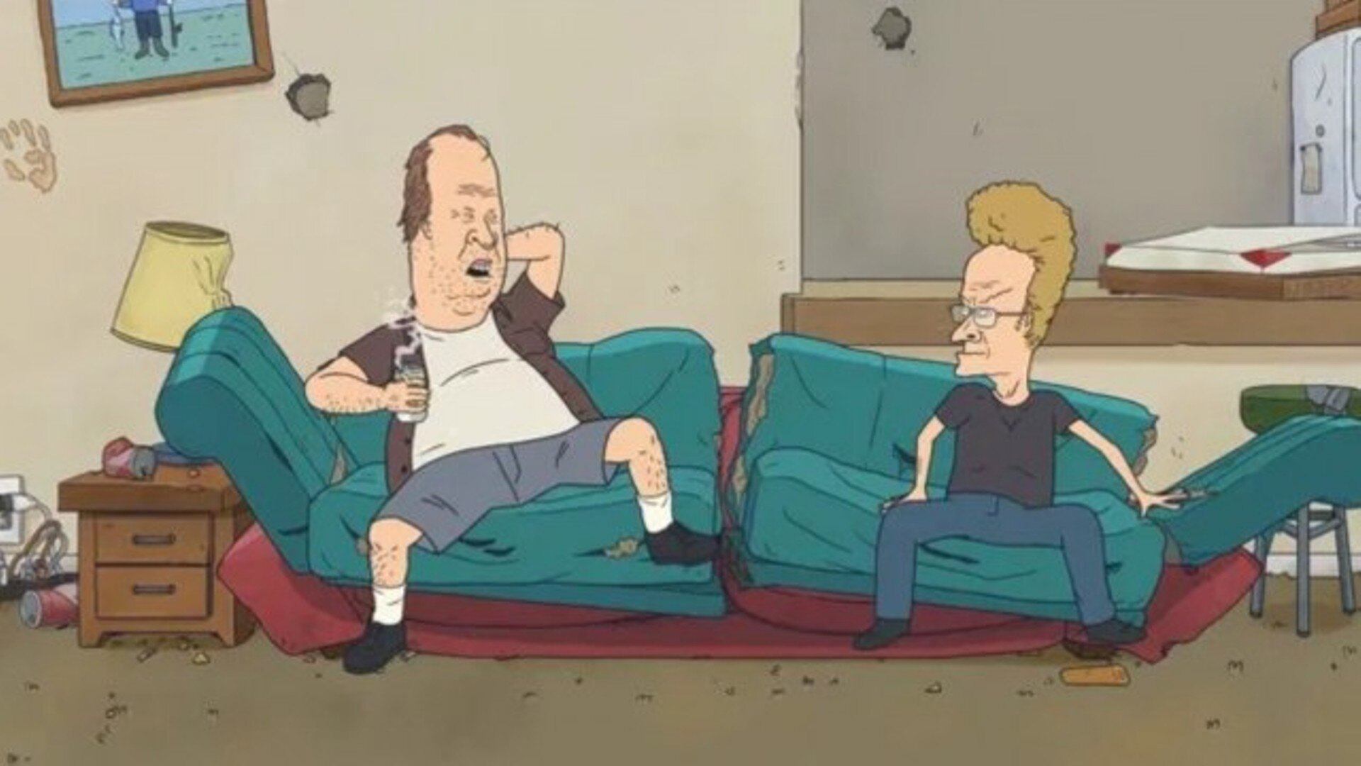 Beavis and Butt-Head S3E6 Old Beavis and Butt-Head in New Couch