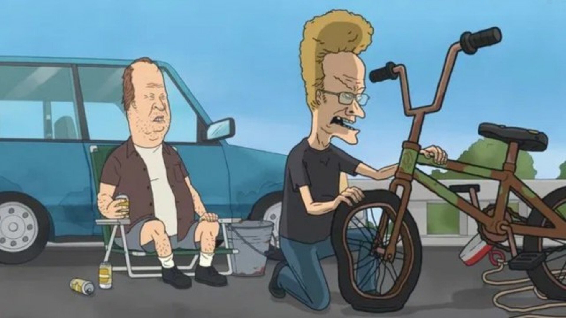 Beavis and Butt-Head S3E9 Old Beavis and Butt-Head in Bike