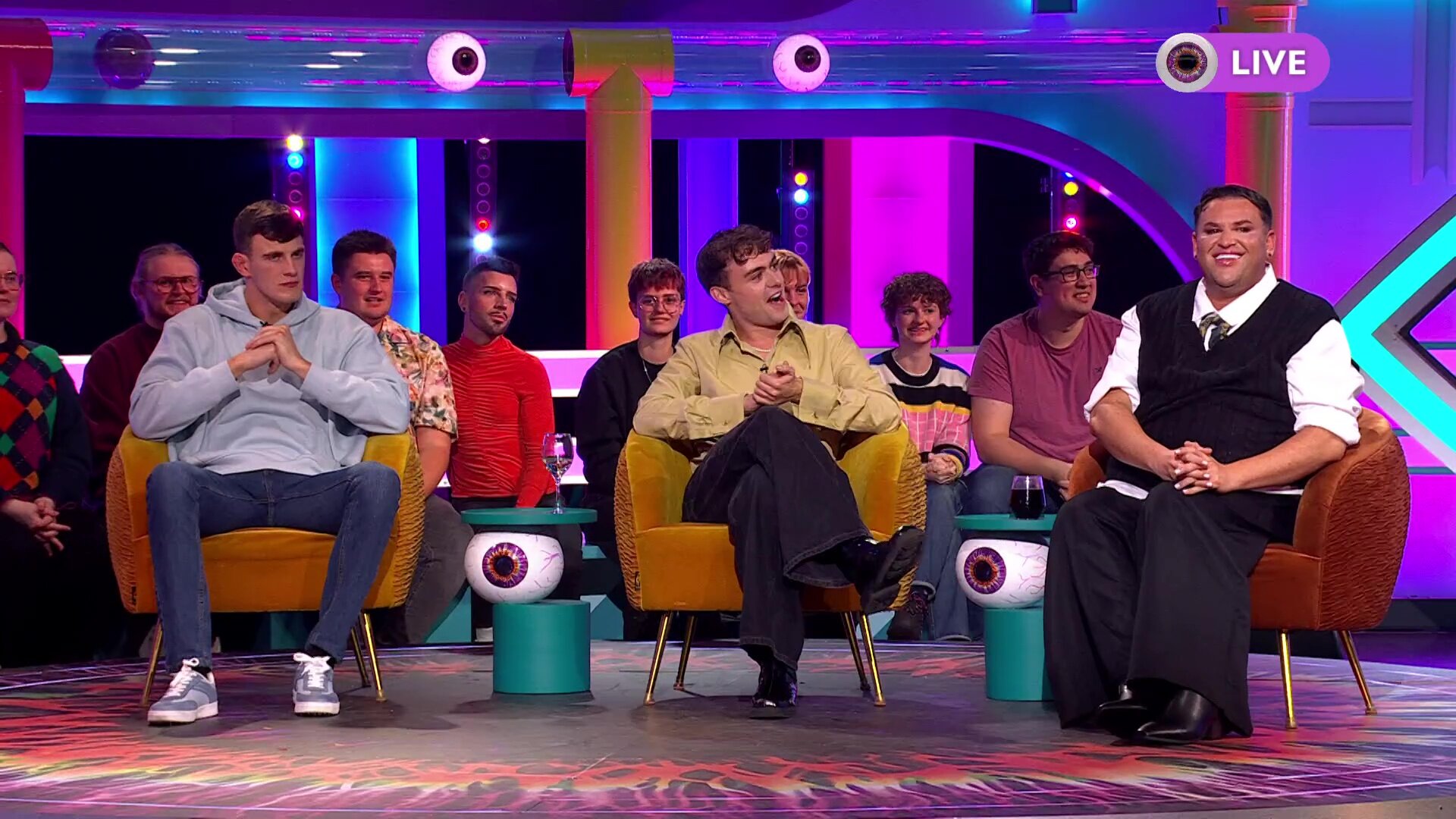 Big Brother: Late & Live S3E12 Cameron Barnes, Bradley Riches & David Potts