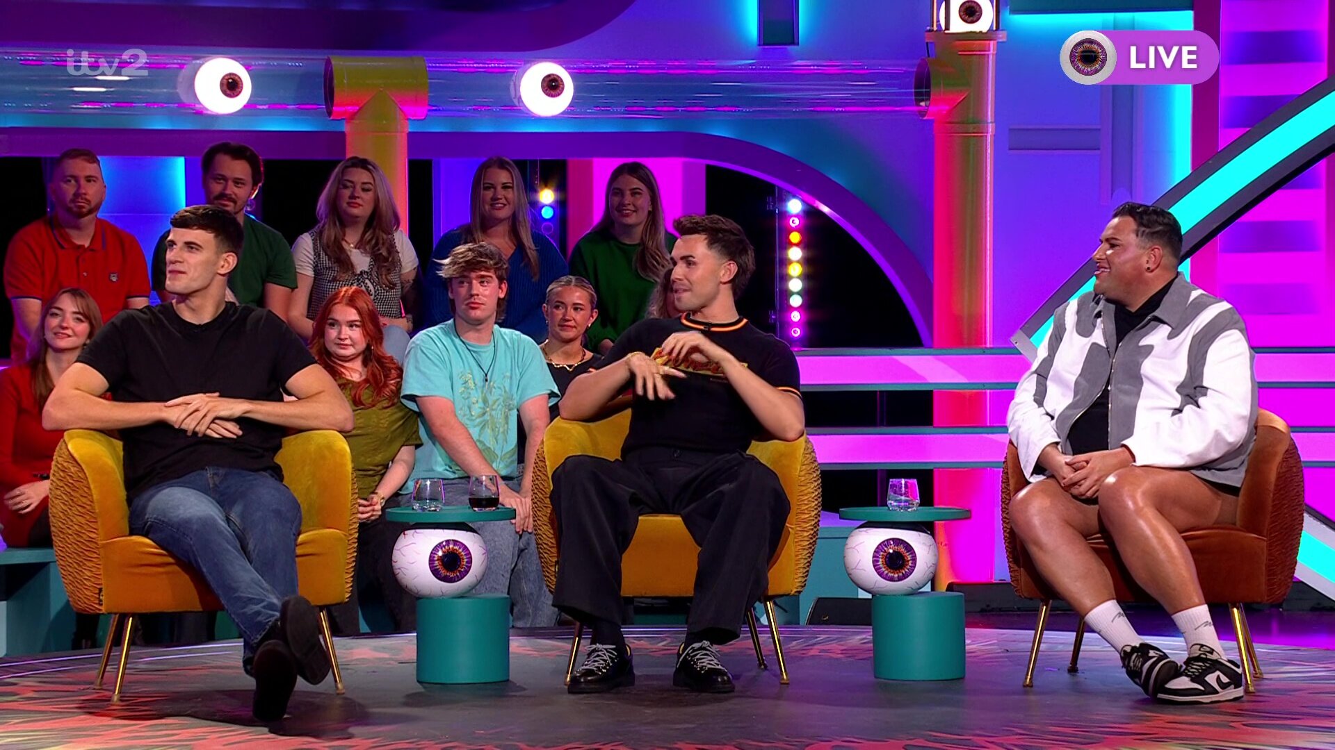 Big Brother: Late & Live S3E13 Cameron Barnes, Joe Baggs & David Potts