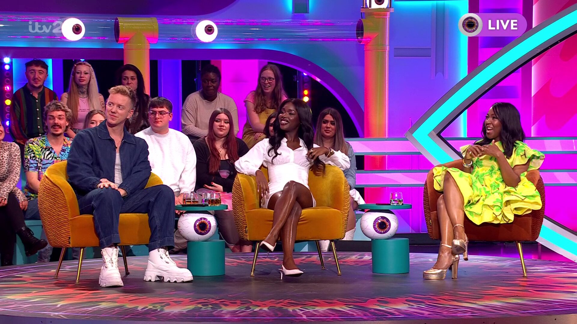 Big Brother: Late & Live S3E14 James Barr, Noky Simbani & Angellica Bell