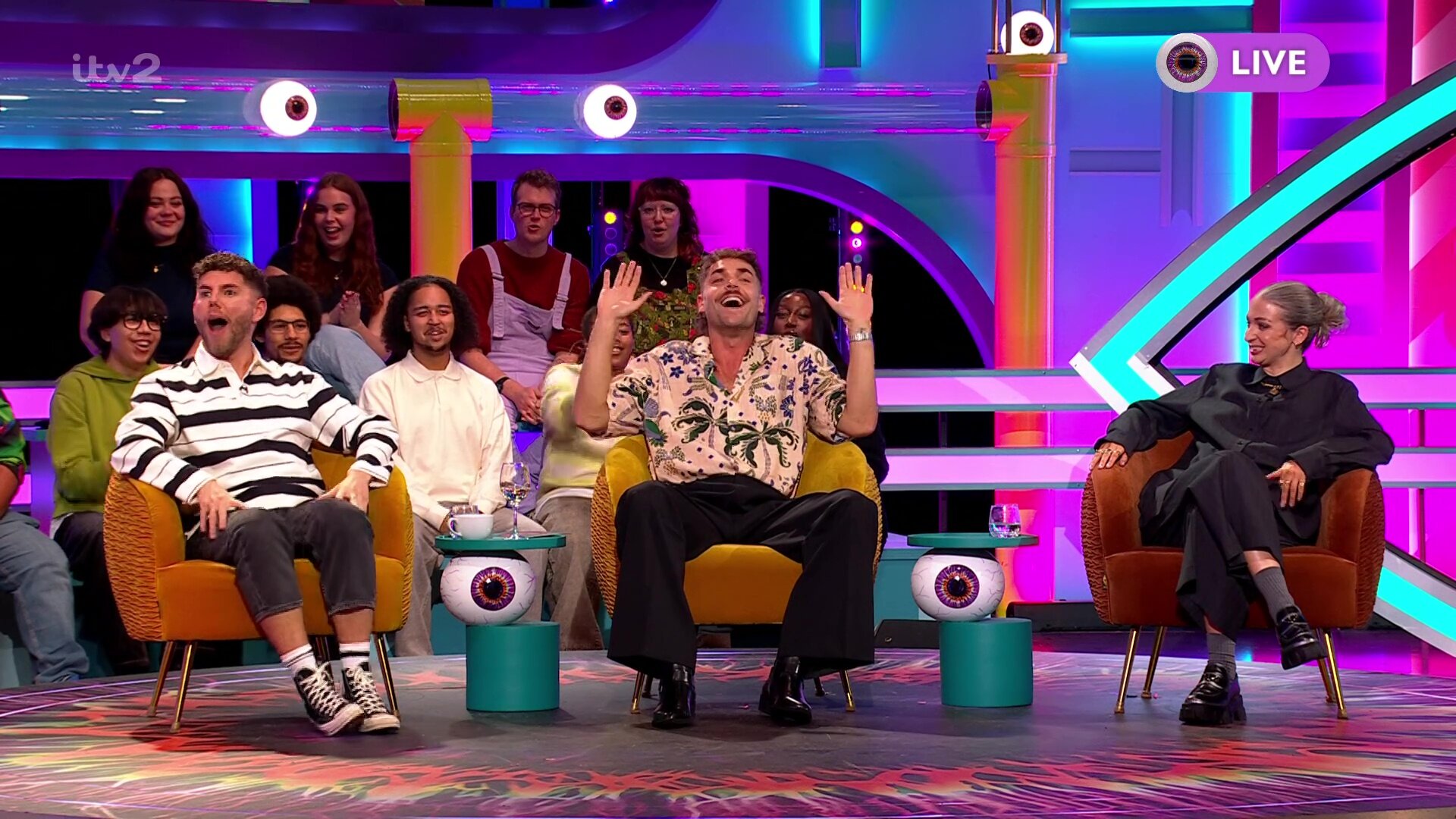 Big Brother: Late & Live S3E23 Dean McCullough, Harry Cooksley & Harriet Rose