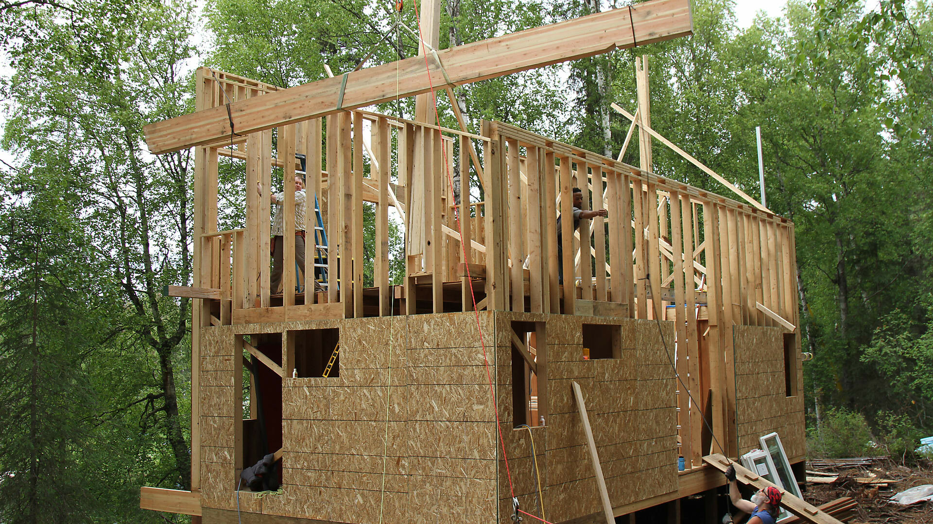 Building Alaska S8E4 Rain Gear Is Going On