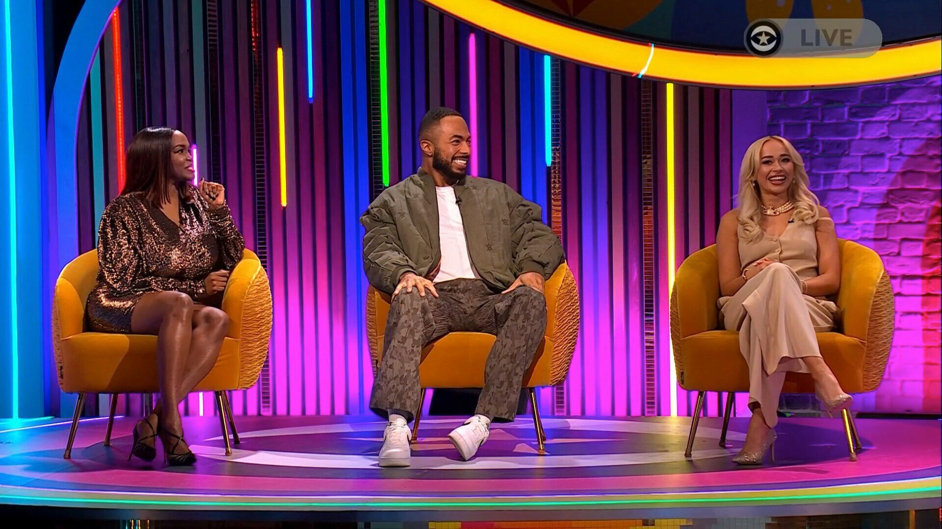 Celebrity Big Brother: Late & Live S1E3 Oti Mabuse, Olivia Young, Tyler West