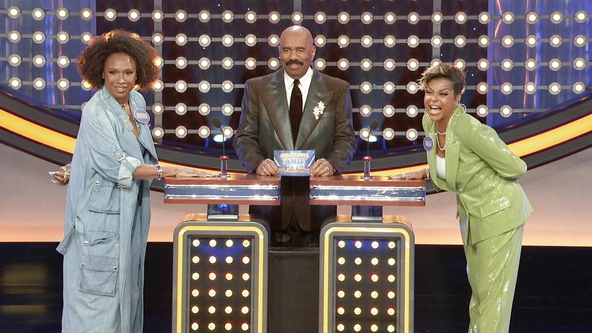 Celebrity Family Feud S11E1 Taraji P. Henson vs. Jennifer Hudson and The Dan Patrick Show vs. The Rich Eisen Show