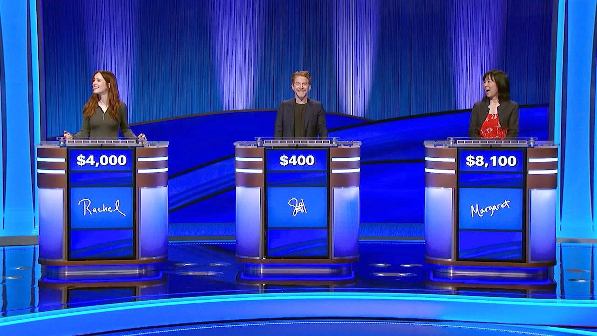 Celebrity Jeopardy! S3E3 Quarterfinal #3: Rachel Brosnahan, Seth Green, Margaret Cho