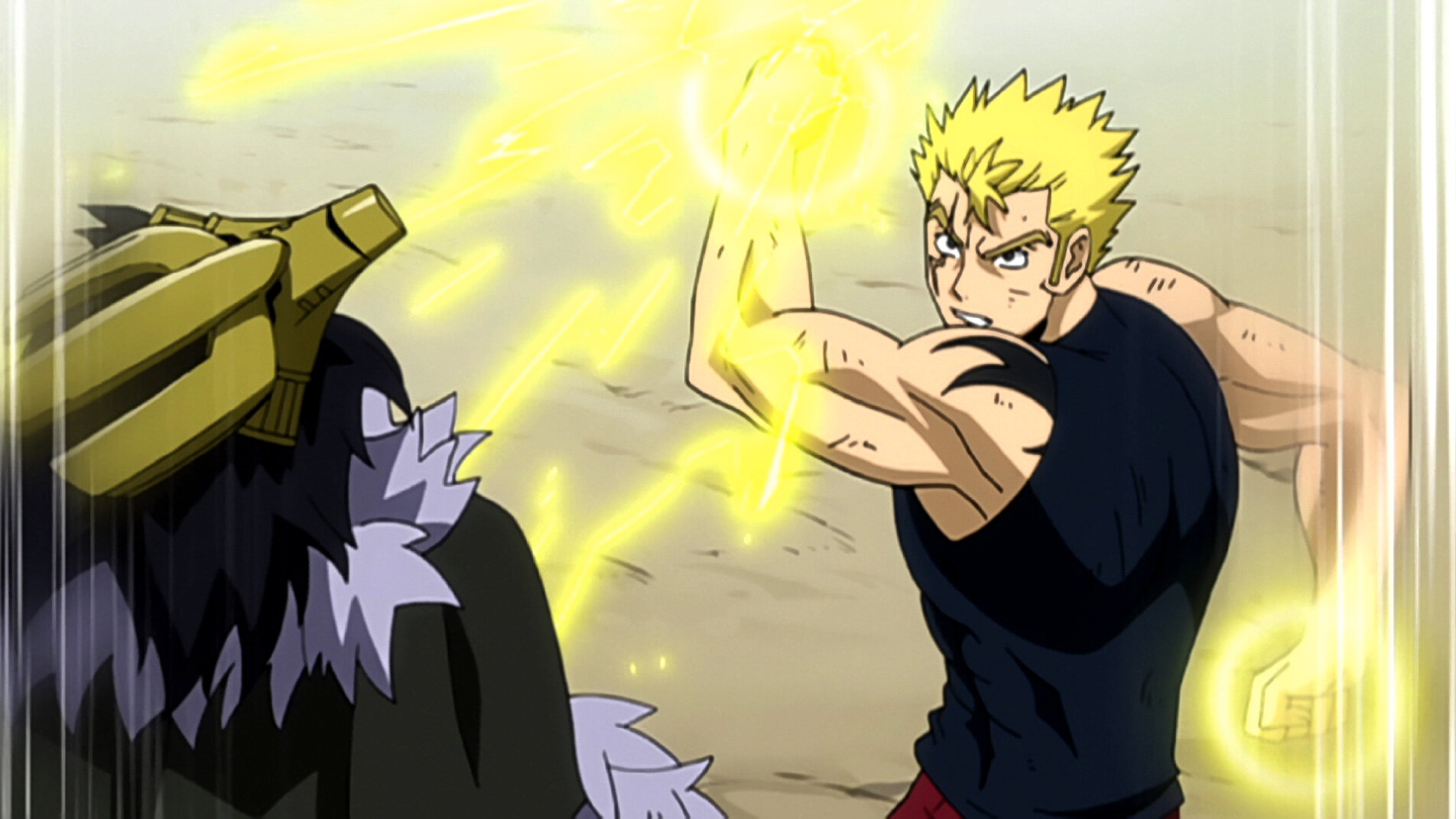 Fairy Tail S4E18 Laxus vs. Alexei