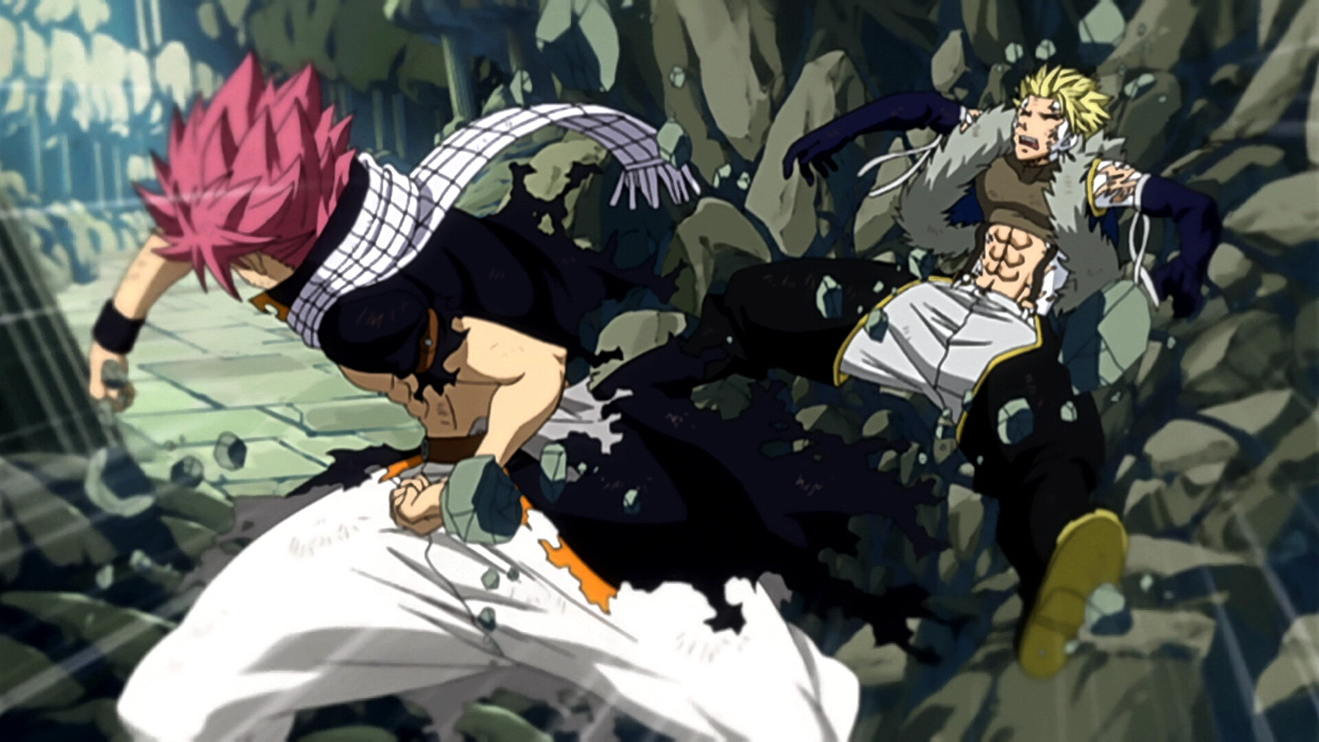 Fairy Tail S4E25 Natsu vs. The Twin Dragons