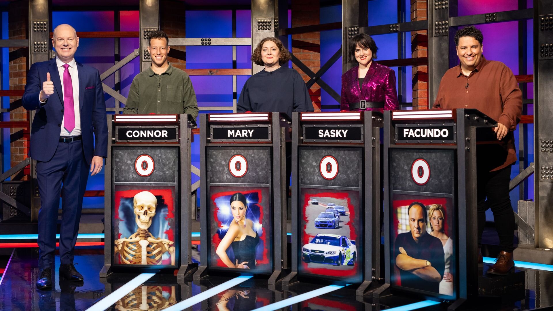 Hard Quiz S10E10 Battle of the Duds: Bones, Kim Kardashian, NASCAR and The Sopranos.