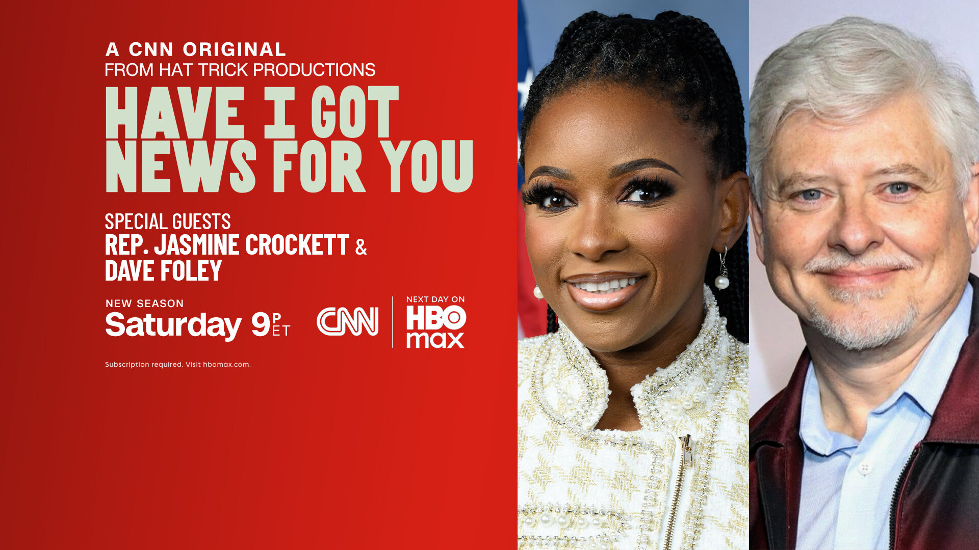 Have I Got News for You S3E1 Rep. Jasmine Crockett, Dave Foley