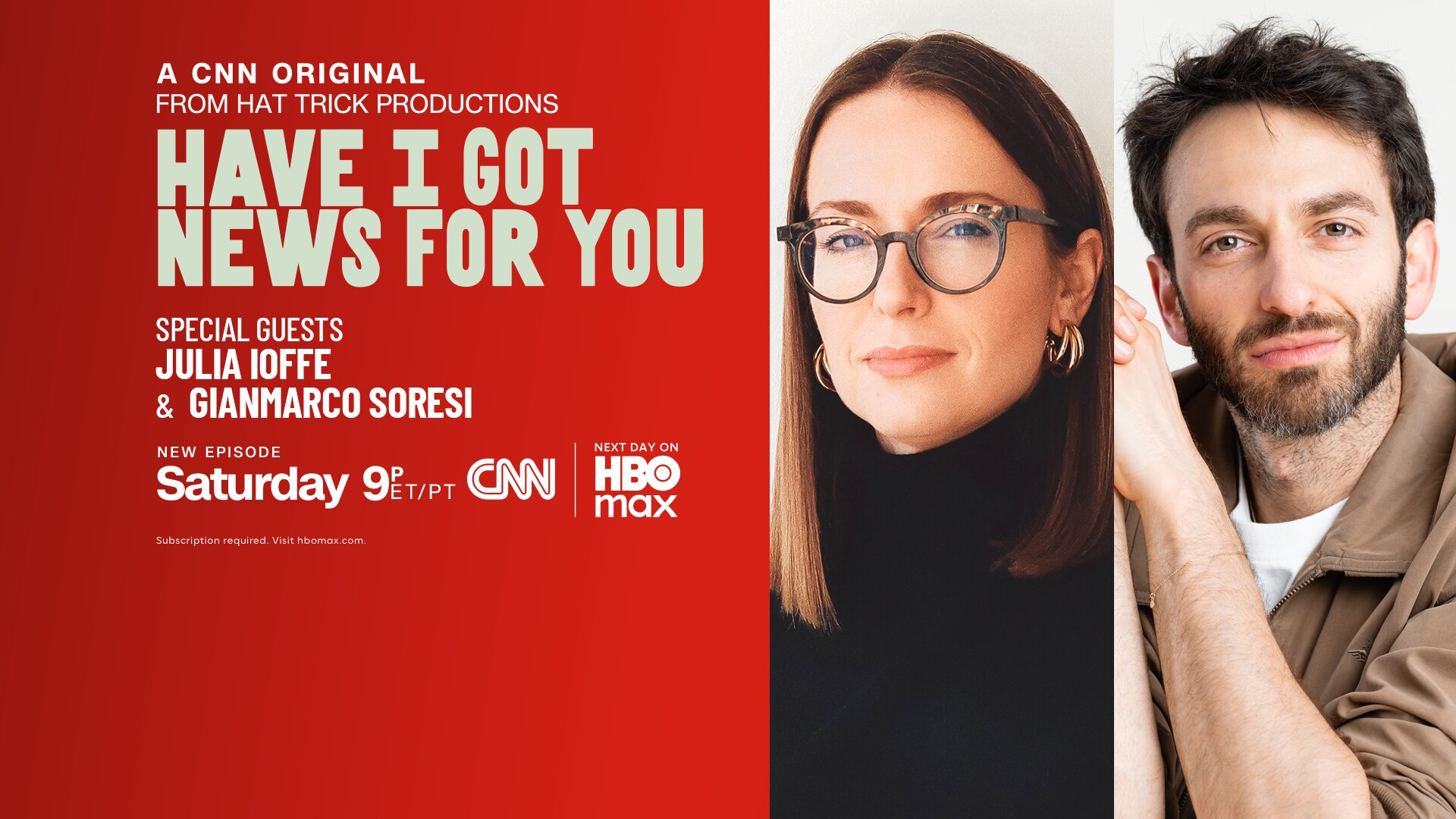 Have I Got News for You S3E7 Julia Ioffe, Gianmarco Soresi