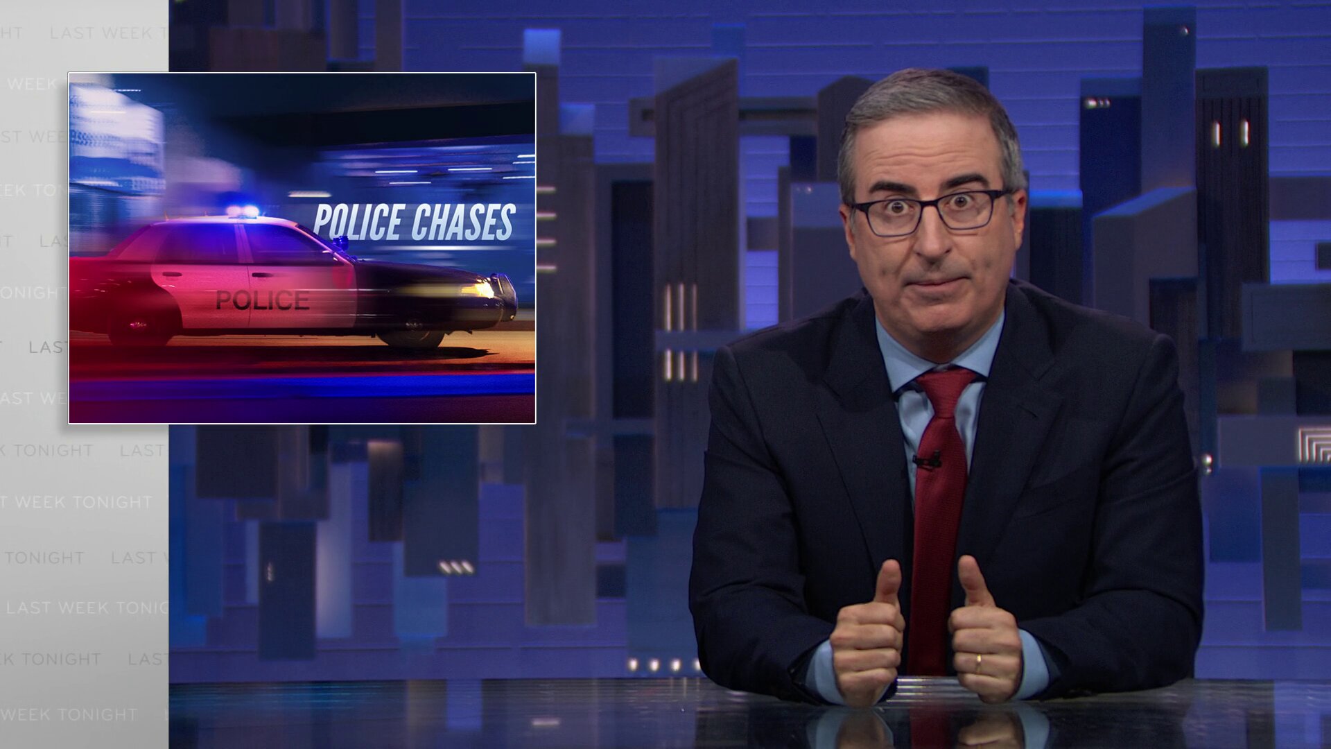 Last Week Tonight with John Oliver S12E28 Police Chases