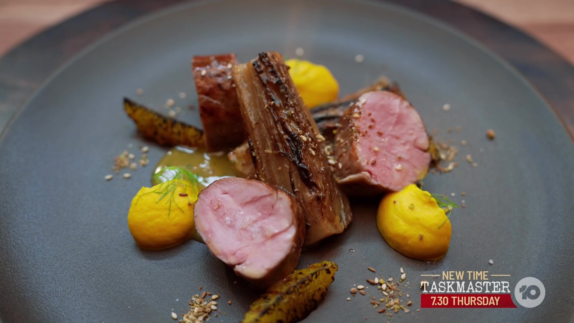 MasterChef Australia S17E10 Pressure Test: Curtis Stone's Pork Loin with Citrus Beurre Monté