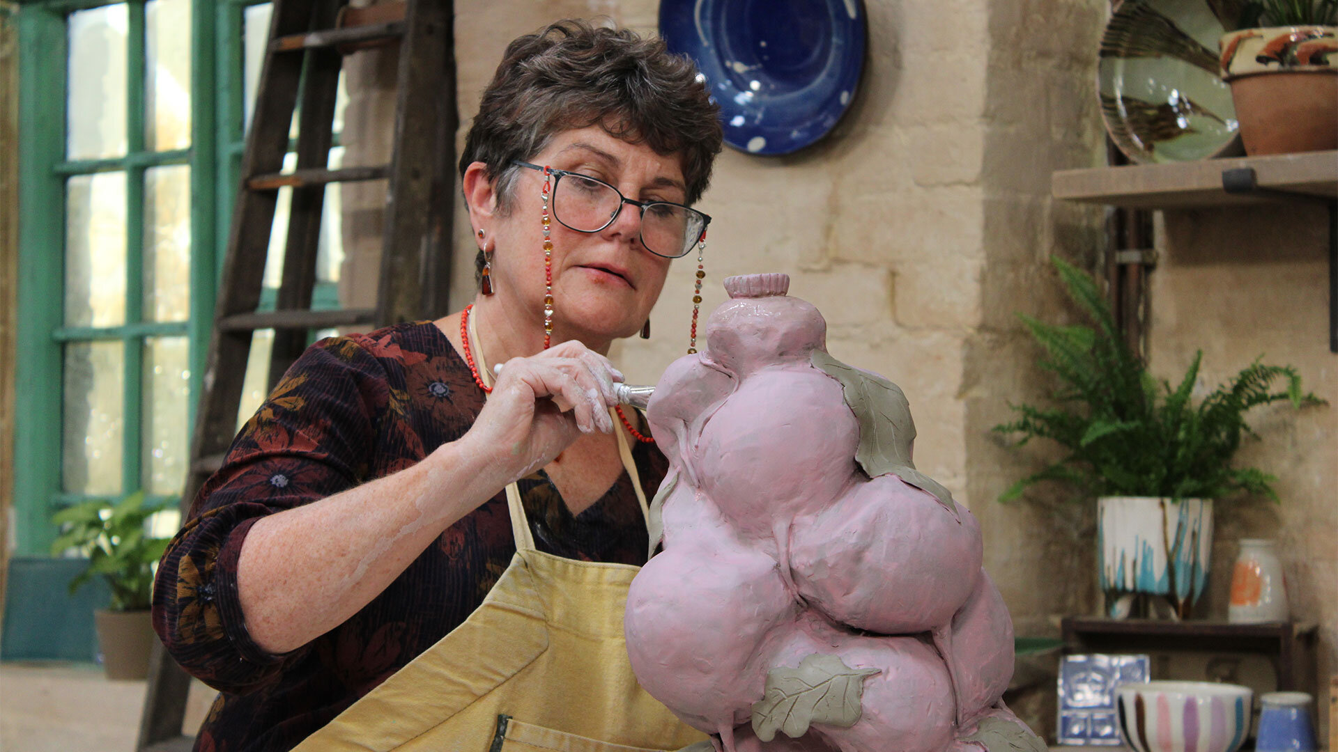 The Great Pottery Throw Down S8E6 Vegetable Lamps and a Double-Walled Challenge