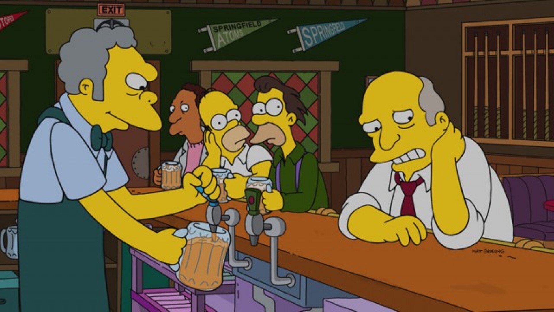 The Simpsons S37E2 Keep Chalm and Gary On