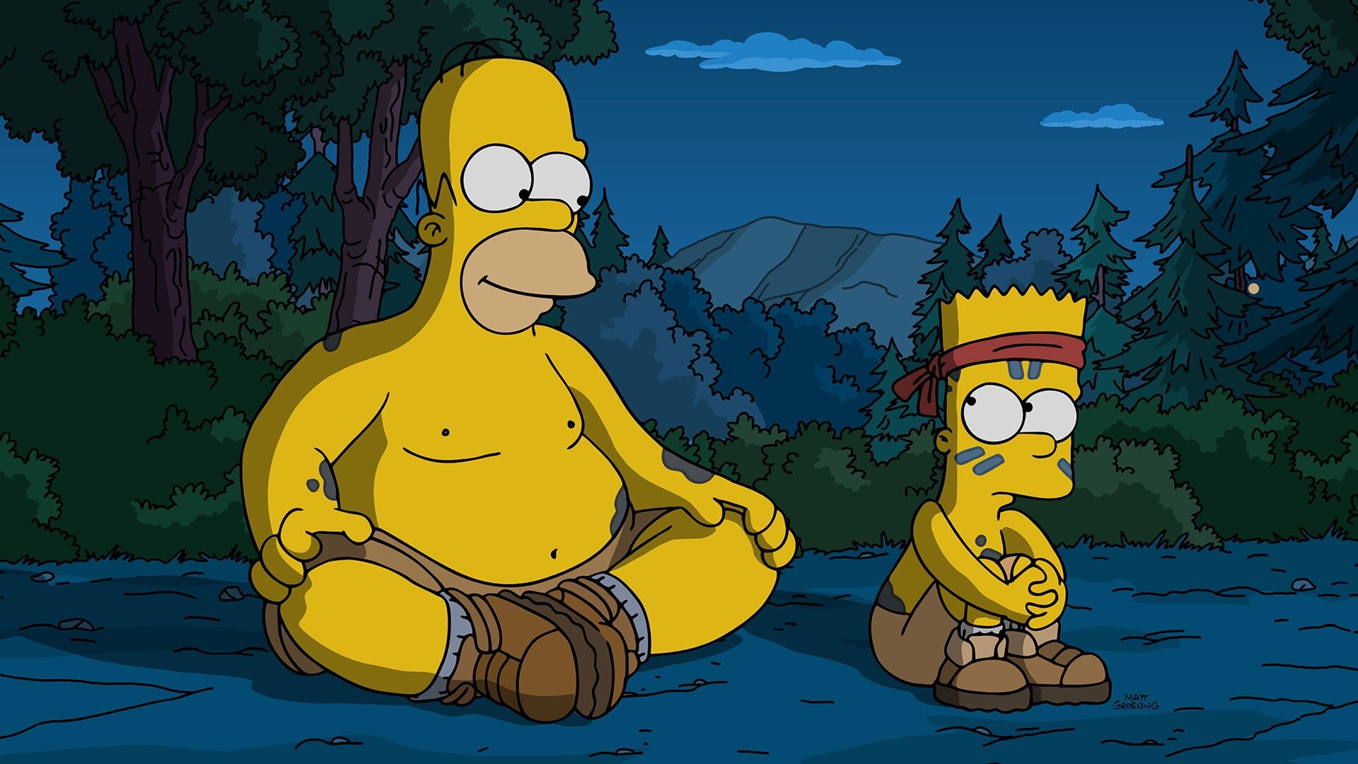 The Simpsons S37E4 Men Behaving Manly