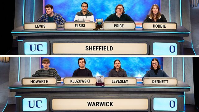 University Challenge S55E1 Sheffield v Warwick