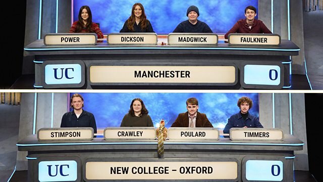 University Challenge S55E5 Manchester v New College, Oxford